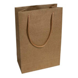 200 Sacolas Kraft 25x17x6cm Bolsa Papel 110 Gramas Presentes