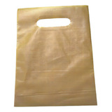 200 Sacolas Plástica Boca De Palhaço Pequena Medida15x20 Cor Dourada