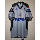 2000 (gg) Camisa Corinthians Pepsi Treino Cinza