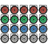 20x Refletor Canhão Led 18 Leds 12w Rgbw Quadriled Festas Dj