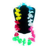 24 Colares Havaiano 6 Cores Liso Diferentes Festa Carnaval 2