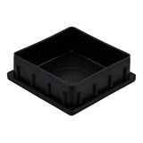24 Tampa Ponteira Interna Pead Embutir Metalon 60mm X 60 Mm