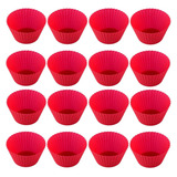 24 X Forminhas Silicone Mini Cupcake Bolo Pão Queijo Pudim
