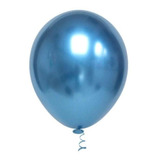 25 Bexigas Balões Metálicos Cromados Nº5 Decoração Festa Cor Prata