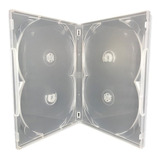 25 Estojo Caixa Capa Box Para 4 Dvd Pack Transparente