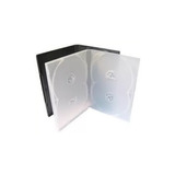 25 Estojo Capa Box Case Dvd Quadruplo Transparente 14 Mm