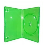 25 Estojo Capa Dvd-cd Case X-box Verde Sony 14 Mm
