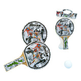 25 Kits De Raquetes Ping Pong Personalizada Super Heroínas