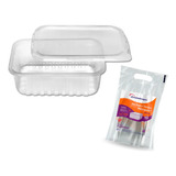25 Pote Descartável 500ml Freezer Microondas Marmita