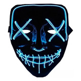 2pc Mascara Led Neon Festa Balada Rave Jabbawockeez Sem Face