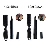 2pcs À Prova De Água Barba Enchimento Caneta Kit Lápis Groom