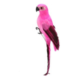 2pcs Arara Realista Papagaio Pena Artificial Pássaro