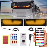 2pcs Olhos Led Para Pára-brisa De Caminhão De Carro, Olhos