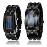 2pcs Relógio Binário Acoplestyle Com Led Impermeável