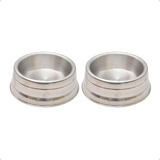 2un Comedouro Pequeno Pesado Para Cachorro Gato Ração 280ml