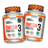 2x Fish Oil Omega 3 Óleo De Peixe 1000mg - 90cáps Profit 