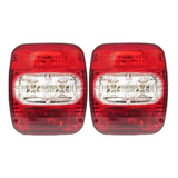 2x Lente Lanterna Traseira Caminhão Volkswagen Vw 8150 8.150