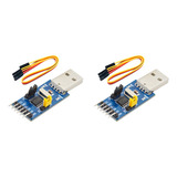 2x Módulo Dois Em Um Ch341t Usb Para I2c Iic Uart Usb Para T