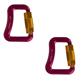 2x Mosquetão Alum Fly Paraglider Parapente 18kn For Rope En