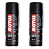 2x Motul C2 200ml Lubrificante De Corrente Chain Lub Road
