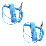 2x Pulseira Antiestática Anti Estática Com Fio Profissional
