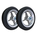 2x Roda Motor Garen Peccinin Portão Eletrônico Robô C/ Bucha