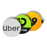 3 Adesivos Uber 99 Indrive Removivel Compatível Ao Oficial
