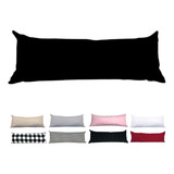 3 Almofada Grande Cama Sofá Poltrona Encosto De Corpo 35x75 Cor Cinza Desenho Do Tecido Liso