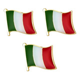3 Broche Itália Pin Bandeira Diplomata Negócio Internacional