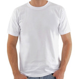 3 Camisetas Brancas Camisas 100% Poliéster Sublimação Full