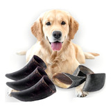 3 Casco + 3 Chifre Para Cachorro Roer Mordedor Pet Brinquedo Cor Natural