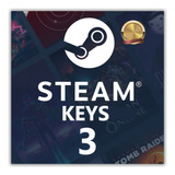 3 Chaves Aleatória Steam Bronze - 3 Steam Random Key