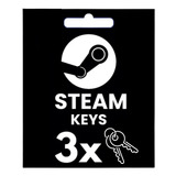 3 Chaves Aleatórias Steam Key - Jogos Premium Exclusivos!