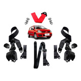 3 Cinto Segurança Retrátil Clio Renault Traseiro Completo