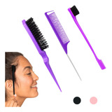 3 Escova Escovinha Pente Baby Hair Sobrancelha Cabelo Lace