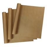 3 Folha Manta Teflon P/ Sublimação 40 X 50 X 0,11 Grossa S/ades Cor Marrom-claro Mecolour