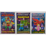 3 Gibis Minecraft Revista Em Quadrinhos Minecraft 3 Edições S/ Repetição Pró Games Minecraft