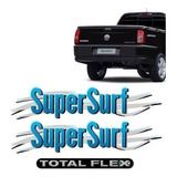 3 Kits Adesivo Surf Saveiro Parati 03/08 Azul + Total Flex