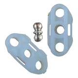 3 Kits Bucha Com Pino Guia Deslizante Braço Maquina Vidro