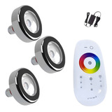 3 Led Tholz Premium Inox 316 Rgb 18w Com 1 Comando Touch