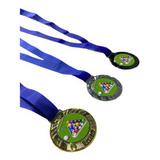 3 Medalhas De Sinuca /bilhar Adesivada Ouro, Prata E Bronze