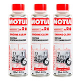 3 Motul Engine Clean 300ml Spray Aditivo Limpeza De Motor
