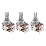 3 Peças De Guitarra Double Balance Stacked Knurled Stalk, Vo