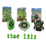 3 Relógios Ben10 Ominitrix Lançador Disco Luz E Som Aliens