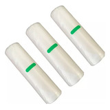 3 Rolo Plástico Embaladora Alimentos Elétrica 30cm Top Cor Transparente