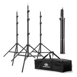 3 Tripés Iluminação 240cm Ys240 Greika + Bolsa De Transporte