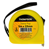 3 Unidades Trena Color Pop Com Trava Thompson 5mx19mm 774