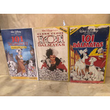 3 Vhs Disney 101 Dálmatas - 2 Desenhos - 1 Filme Dublados