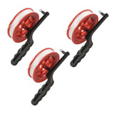 3 X 100 M De Corda Torcida Red Wheel Kite Reel Winder-fs