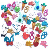 30 Adesivos Pet Pascoa Piercing Bindi Petshop Cachorros